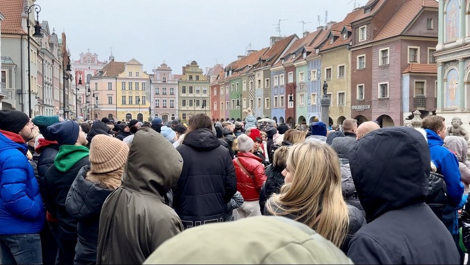 Tłumy w Poznaniu 