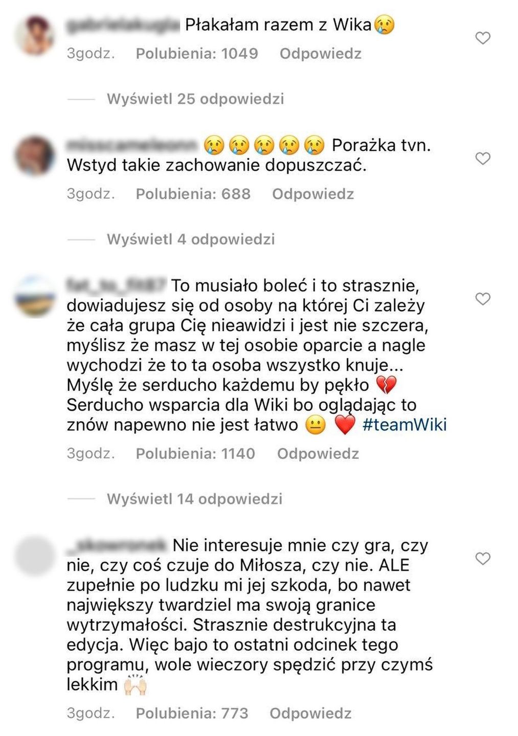 Widzowie poruszeni łzami Wiktorii