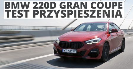 BMW 220d Gran Coupe 2.0 190 KM (AT) - przyspieszenie 0-100 km/h