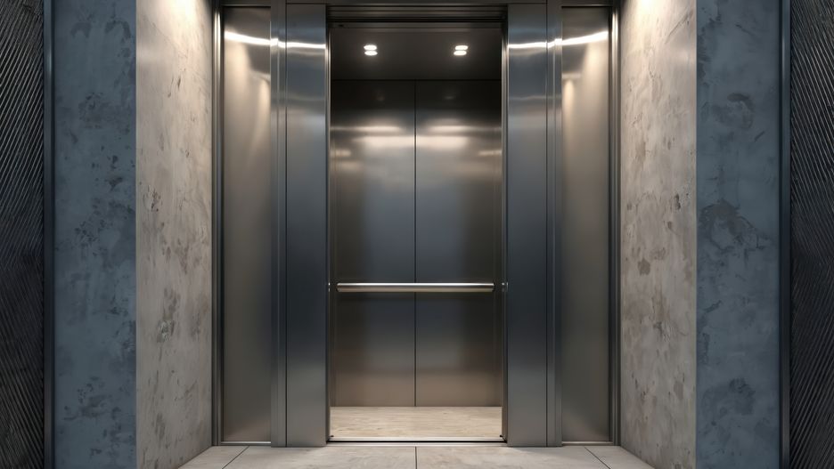 Metallic elevator door partially opens, revealing dimly lit shaft with railing, concrete walls below. Lift with closed door. Inside elevator cabin with lights. Modern passenger elevator.
Metallic elevator door partially opens, revealing dimly lit shaft with railing concrete walls below. Lift with closed door. Inside elevator cabin with lights. Modern passenger elevator.
elevator, lift, door, shaft, railing, metal, concrete, wall, interior, modern, building, architecture, infrastructure, urban, industrial, design, light, dimly lit, passenger, cabin, compartment, enclosure, opening, entrance, exit, hallway, stairwell, machinery, mechanism, pulley, system, transport, transportation, level, floor, story, access, accessibility, service, device, construction, technology, engineering, equipment, nobody, steel, chrome, silver, metallic, structure, interior design, property, real estate, commercial, residential, empty, background, backdrop, texture, surface, pattern, material, geometric, line, shape, space, abstract, urban scene, interior space, elevator, lift, door, shaft, railing, metal, concrete, wall, interior, modern, building, architecture, infrastructure, urban, industrial, design, light, dimly lit, passenger, cabin, compartment, enclosure, opening, entrance, exit, hallway, stairwell, machinery, mechanism, pulley, system, transport, transportation, level, floor, story, access, accessibility, service, device, construction, technology, engineering, equipment, nobody, steel, chrome, silver, metallic, structure