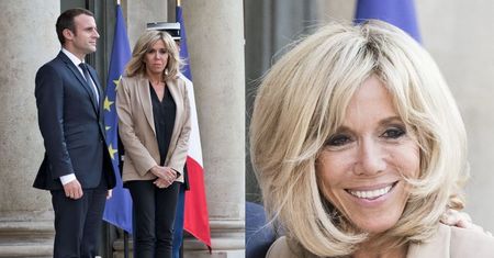 Skromna Brigitte Macron z torebką za 16 TYSIĘCY wita premiera Australii (ZDJĘCIA)