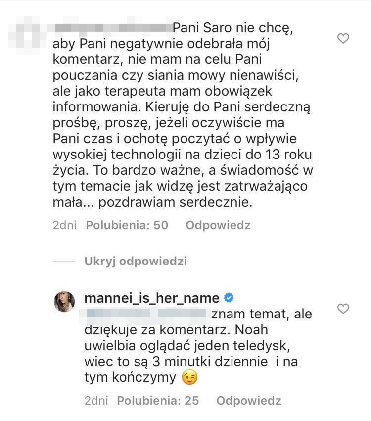 Internautki zaniepokojone metodami wychowawczymi Sary Boruc