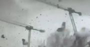 Przerażające nagranie z Francji. Tornado położyło trzy dźwigi