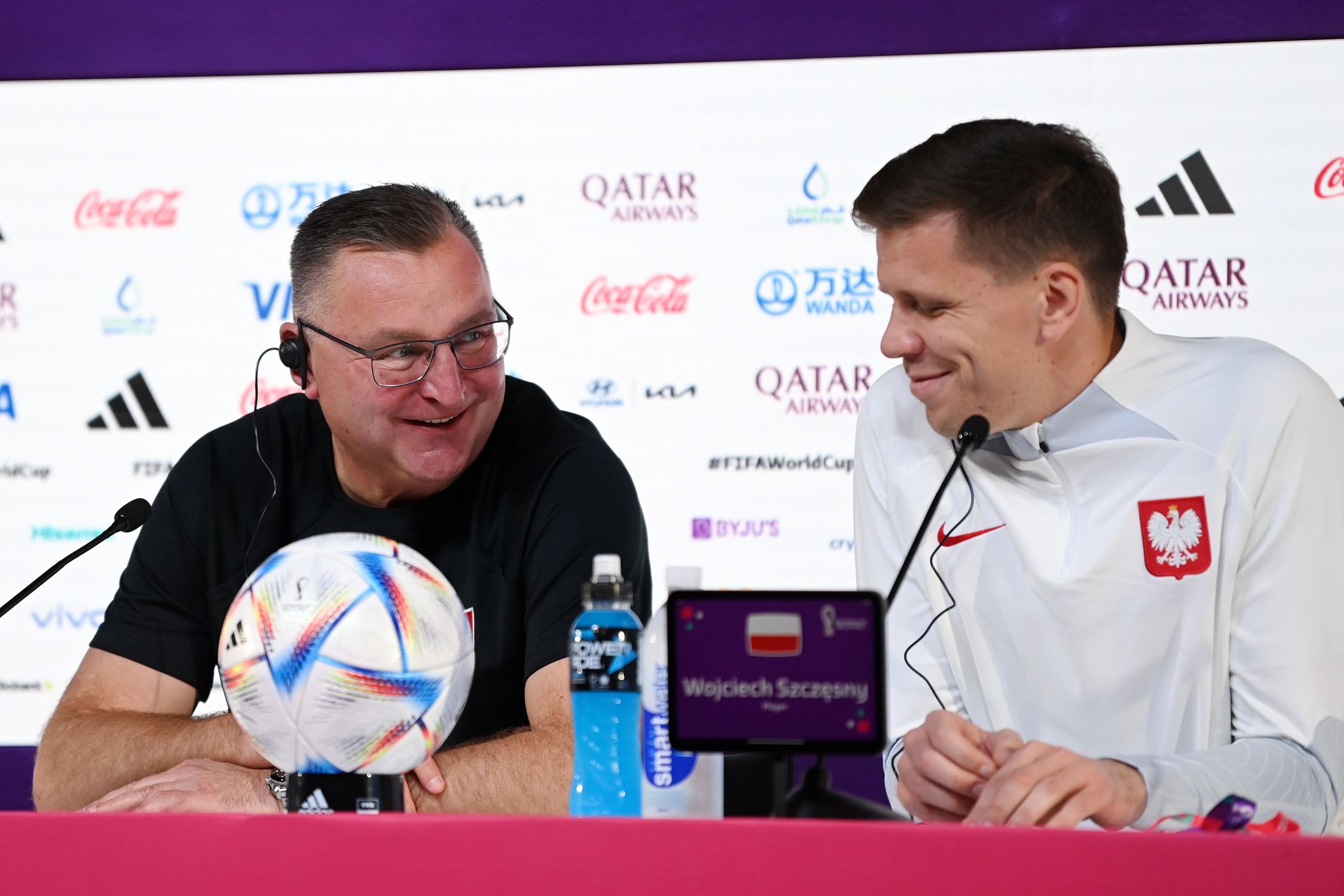 Czesław Michniewicz i Wojciech Szczęsny 