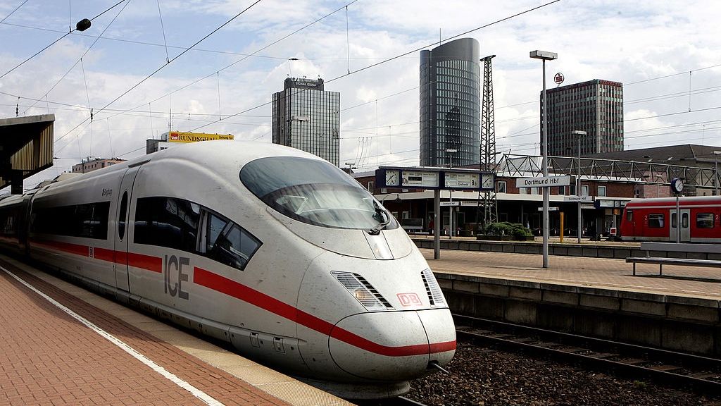 Dortmund City Feature
DORTMUND, GERMANY - AUGUST 08:  A ICE-Train is seen at the main Railway station on August 08, 2005 in Dortmund, Germany. Dortmund is one of the host cities that will be used to stage the FIFA World Cup Germany 2006.  (Photo by Lars Baron/Bongarts/Getty Images)
Lars Baron
EOS1DMkII-238411 BONRB1 Dortmund Deutschland Weltmeisterschaft