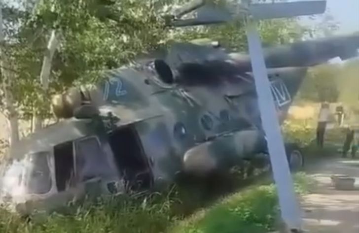 Rosyjski śmigłowiec wpadł do rowu. Nie przez Ukraińców