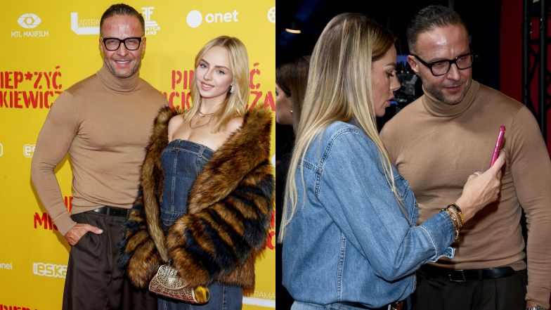 Marek Krupski i Magda Modra z córką na evencie