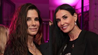 Sandra Bullock wraca na salony po rocznej przerwie. Towarzyszyła jej Demi Moore (ZDJĘCIA)