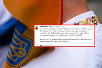 "Skandaliczna sytuacja". Incydent podczas święta Ukraińców w Krakowie