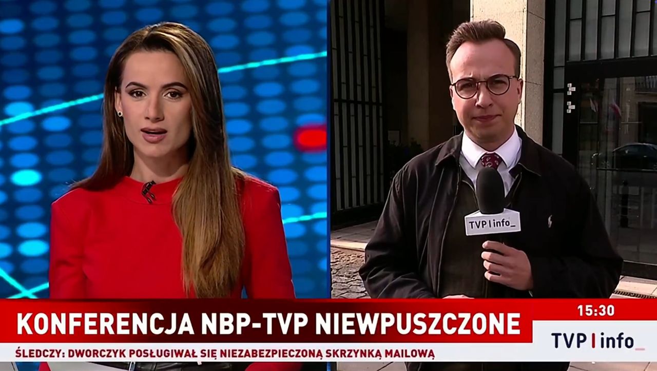 TVP i TVN bez wstępu na konferencję Glapińskiego do NBP