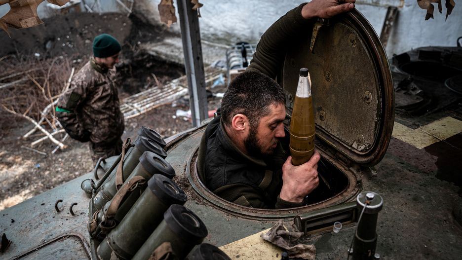 Military mobility continues in Bakhmut frontline
DONBAS REGION, UKRAINE, MARCH 16: Ukrainian servicemen from the Special Operations Forces (OPFOR) 214 Brigade load their tank with ammunition, at an undisclosed location along the frontline north of Bakhmut, Ukraine on March 16, 2023. As the fight for Bakhmut continues, the Ukrainian government has send reinforcements in order to hold the city against the Russian forces. (Photo by Ignacio Marin/Anadolu Agency via Getty Images)
Anadolu Agency
donbas, donbass, frontline, military mobility, russia and ukraine war, the special operations forces, ukrainian army, ukrainian soldiers, ukrainian special operations forces