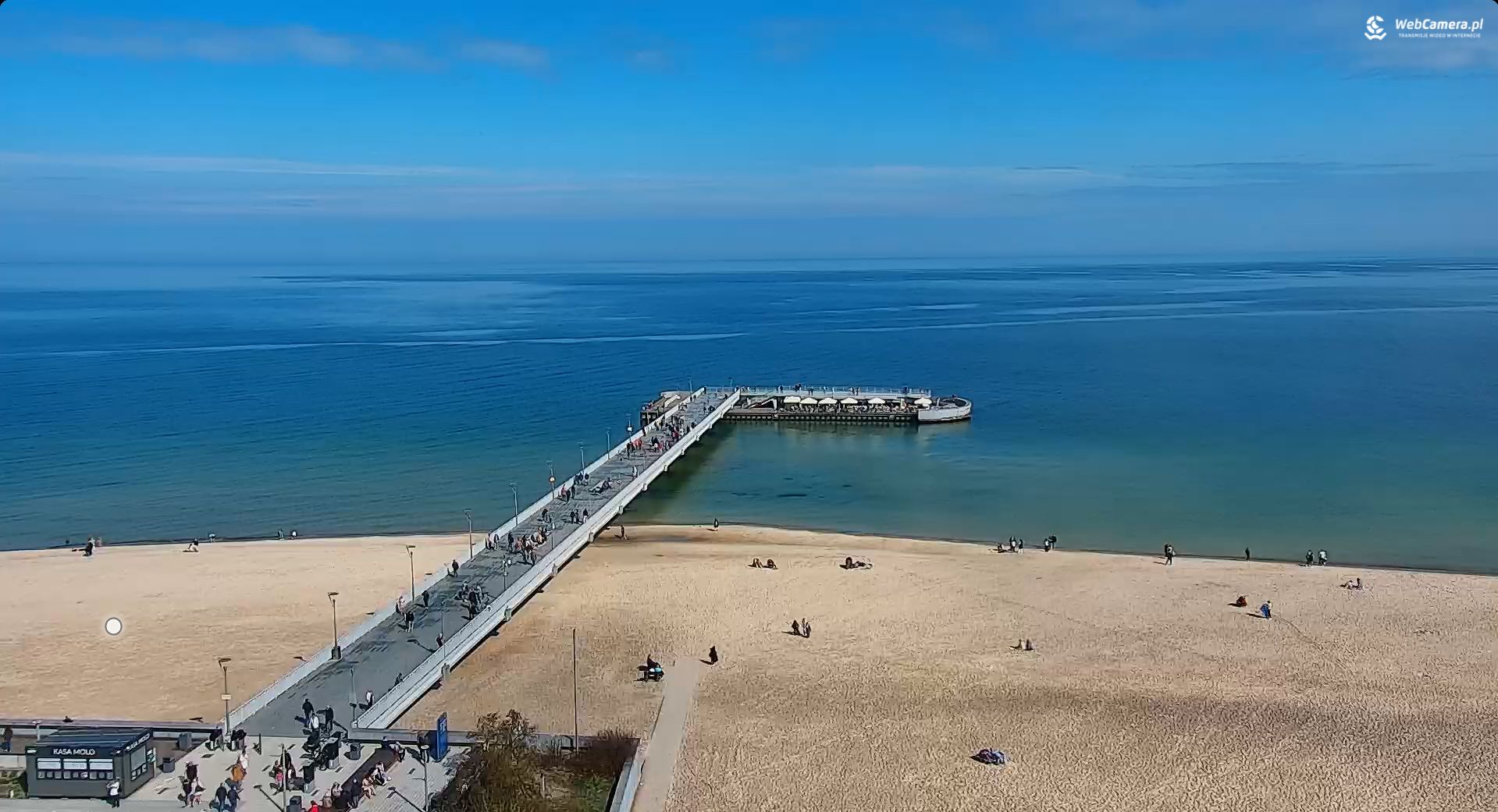 20 kwietnia, 10:45 - widok w Kołobrzegu.