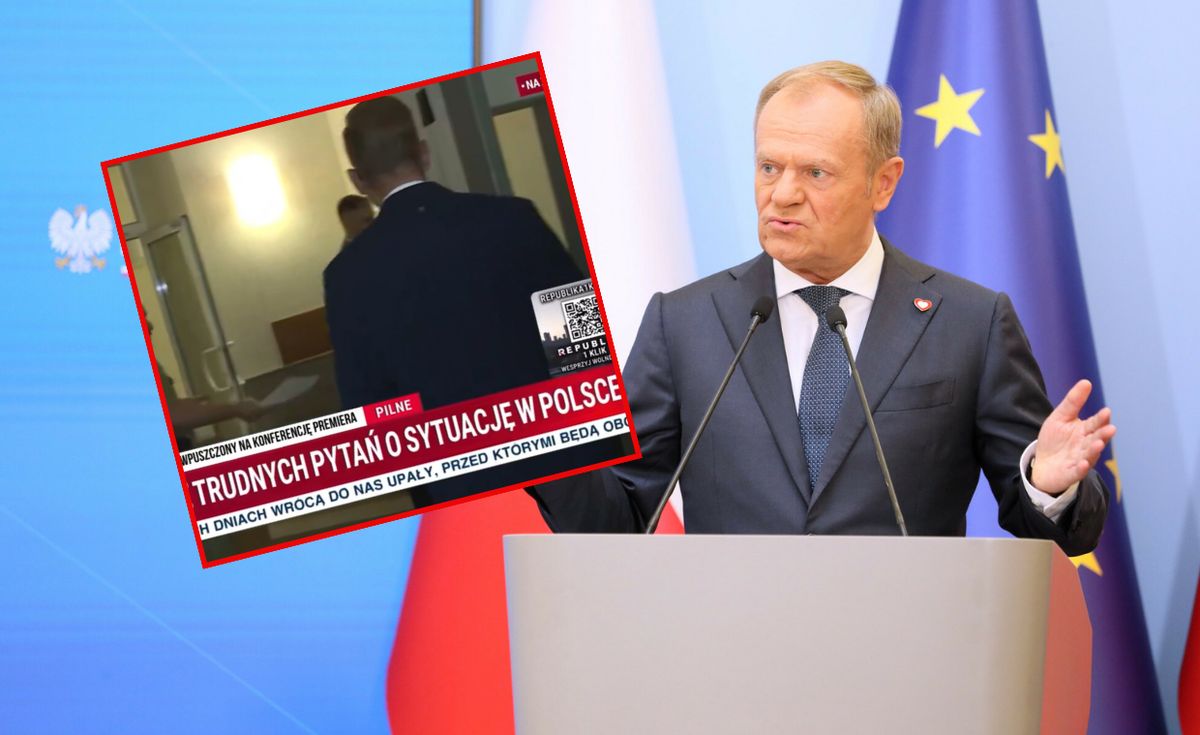 donald tusk, kprm, tv republika Krzyki dziennikarza w KPRM. Co to ma być?