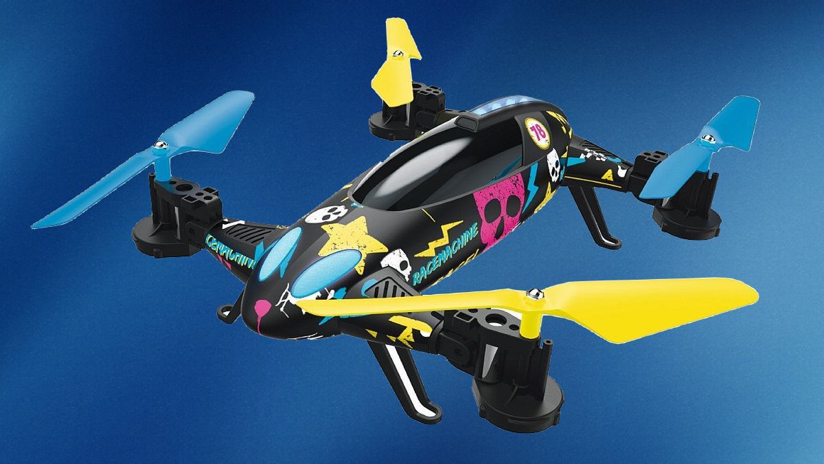 Dron Racemachine 2w1 dotrze wszędzie. Jeśli nie da się dolecieć, dojedzie do celu na kołach 1