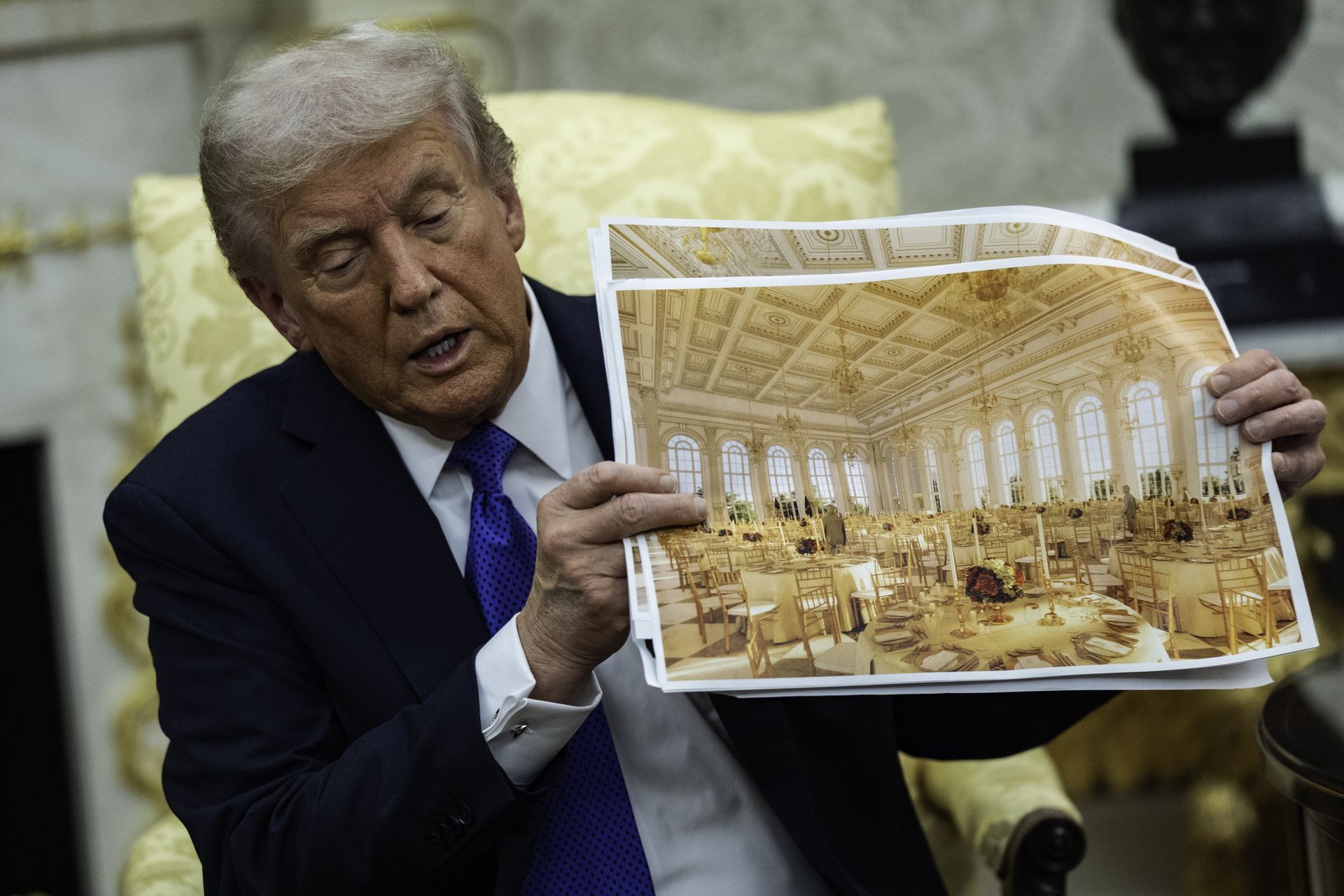 Trump dostaje stal