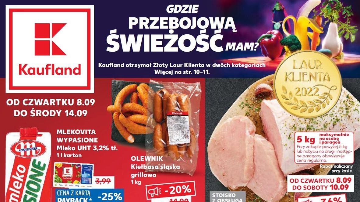 Kaufland gazetka od 8.09 22 - czwartku 8 września