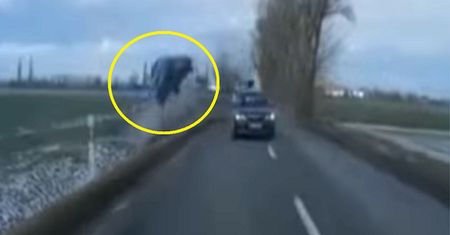 Dramat na drodze. Nagranie z trasy Strzelin - Wrocław