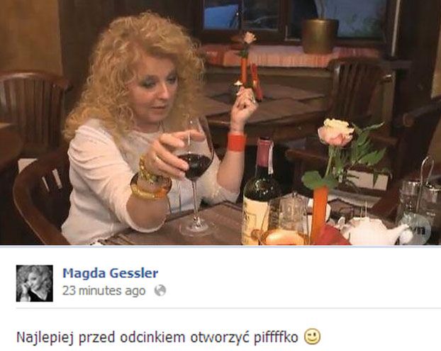 Gessler PIJANA NA FACEBOOKU? "Najlepiej otworzyć piffffko!"