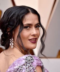 Salma Hayek bez makijażu. Gwiazda i tak zachwyca urodą