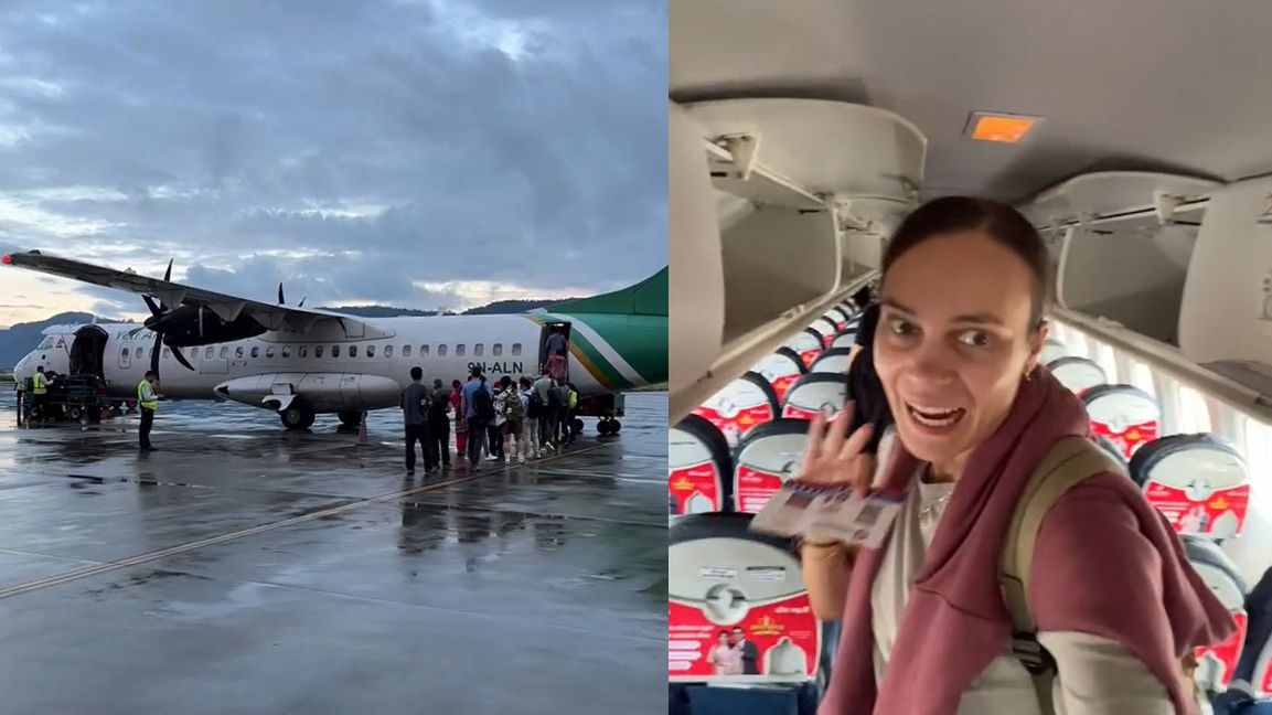 Tiktokerka pokazała swój najbardziej stresujący lot