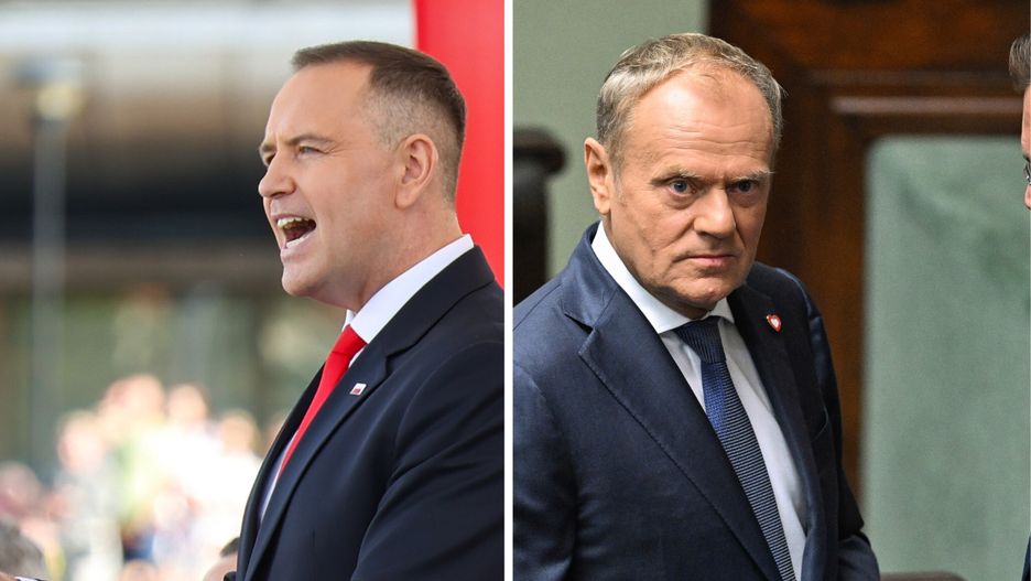 Karol Nawrocki i Donald Tusk