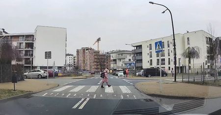Niecodzienne podziękowania dla kierowcy, który przepuścił dziewczynkę na przejściu