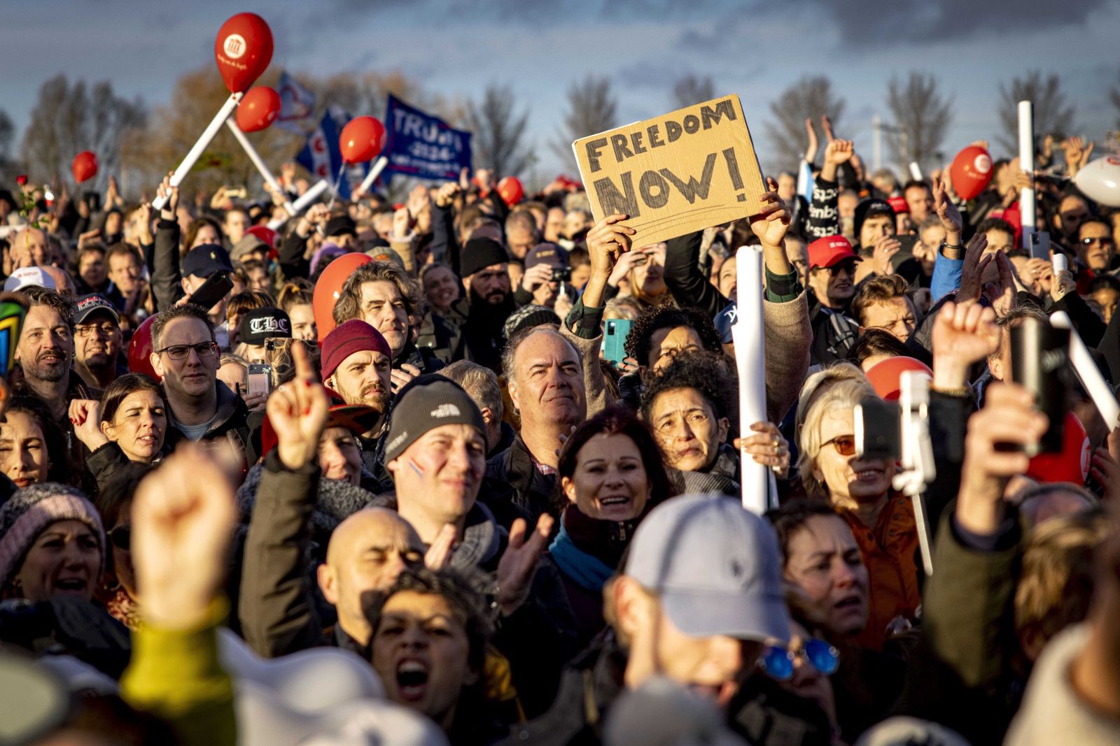 Protest w Amsterdamie