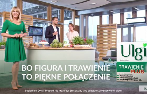 Ewa Wachowicz reklamuje Ulgix Trawienie Plus (wideo)