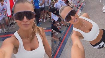 Anna Lewandowska w towarzystwie przystojniaków melduje się w Chicago i eksponuje IMPONUJĄCE MIĘŚNIE BRZUCHA (FOTO)