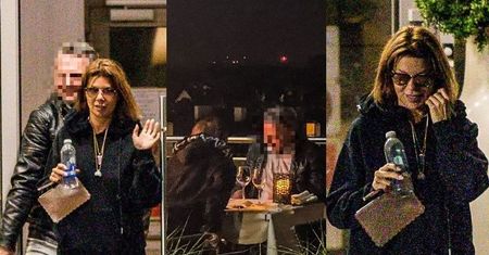 Edyta Górniak PIJE WINO NA DACHU hotelu z tajemniczym nieznajomym (ZDJĘCIA)