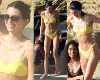 Szczęśliwa Kendall Jenner bawi się ze znajomymi na plażach Mykonos (ZDJĘCIA)