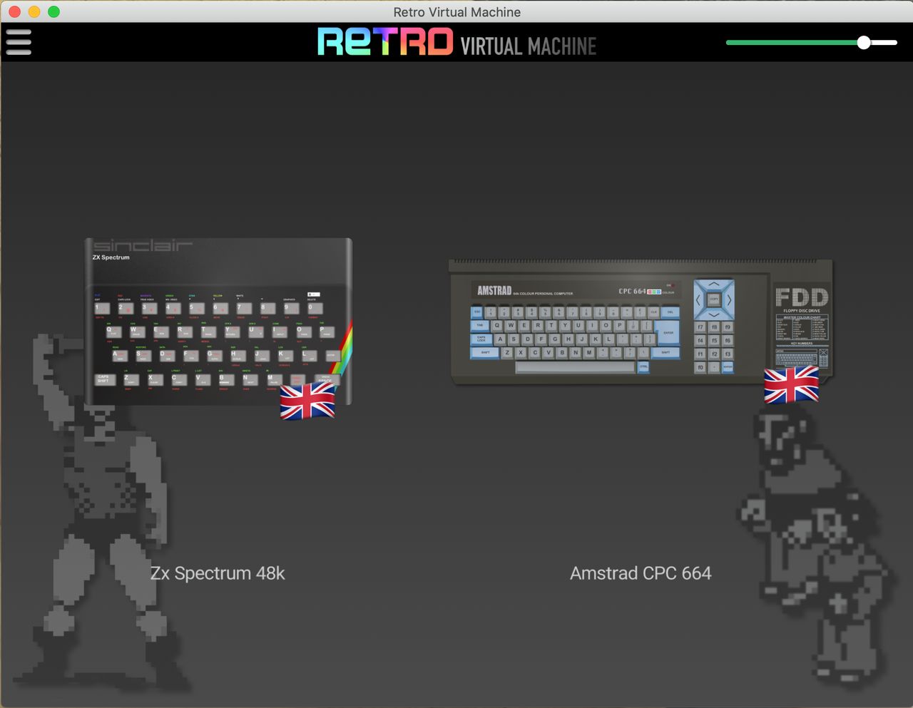 Retro Virtual Machine — emulator klimatu ZX Spectrum