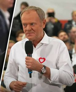 "Nie okazuje pani szacunku". Zakłóciła wystąpienie Tuska