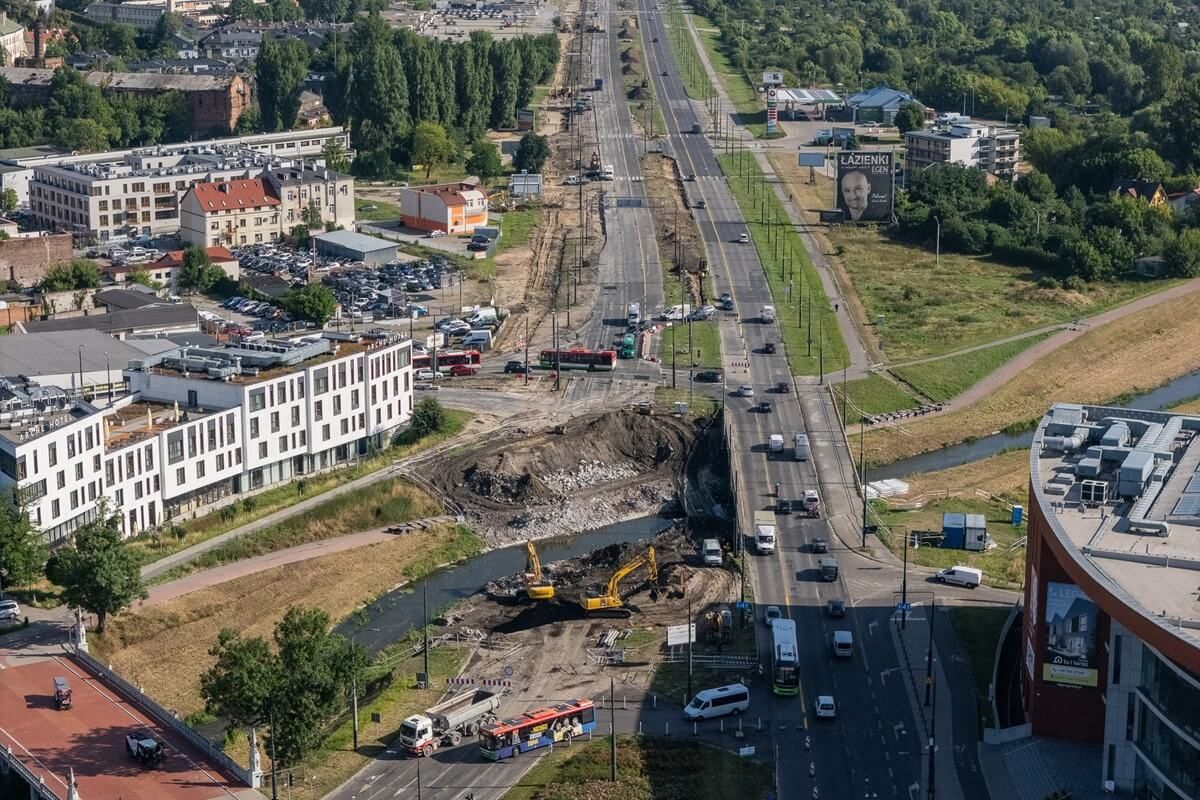 Rozbiórka pierwszego mostu na al. Unii Lubelskiej