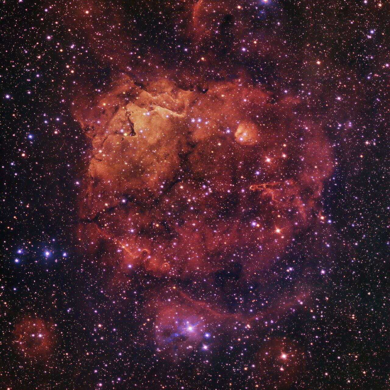 Niezwykłe zdjęcie mgławicy gwiazdotwórczej w konstelacji Jednorożca