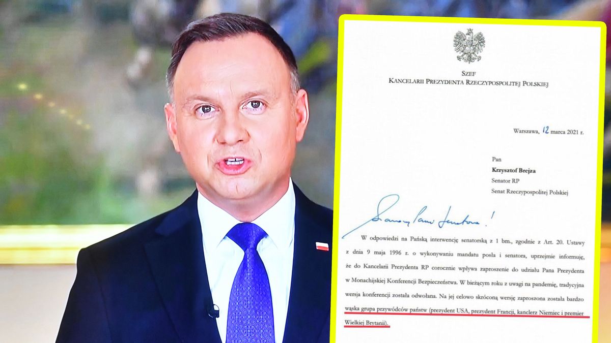 Andrzej Duda nie dostał zaproszenia na Monachijską Konferencję Bezpieczeństwa 2021