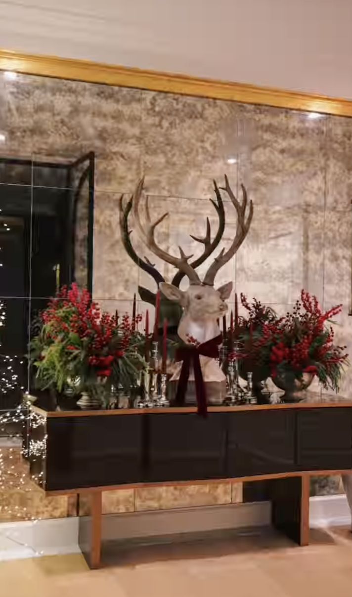 Ozdoby świąteczne w domu Małgorzaty Rozenek