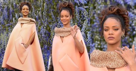 Zjawiskowa Rihanna na pokazie Diora (ZDJĘCIA)