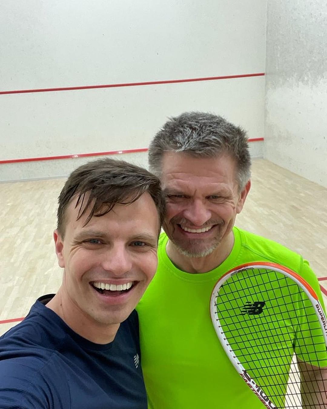 Marcin Hakiel z ojcem