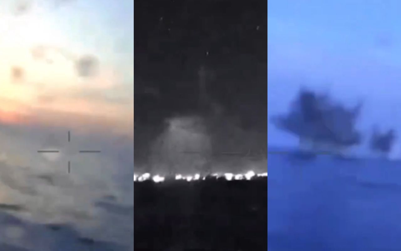 Ukrainian drones sink Russian naval units near Crimea
