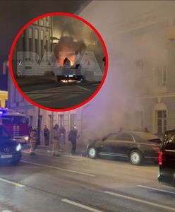 Aurus Senat spłonął. To "duma" Rosji. Należał do floty Putina