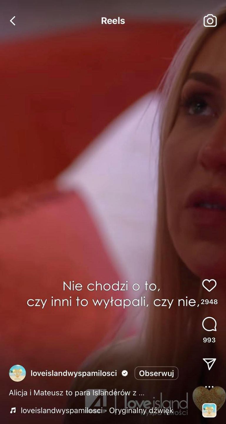 Awantura w "Love Island"