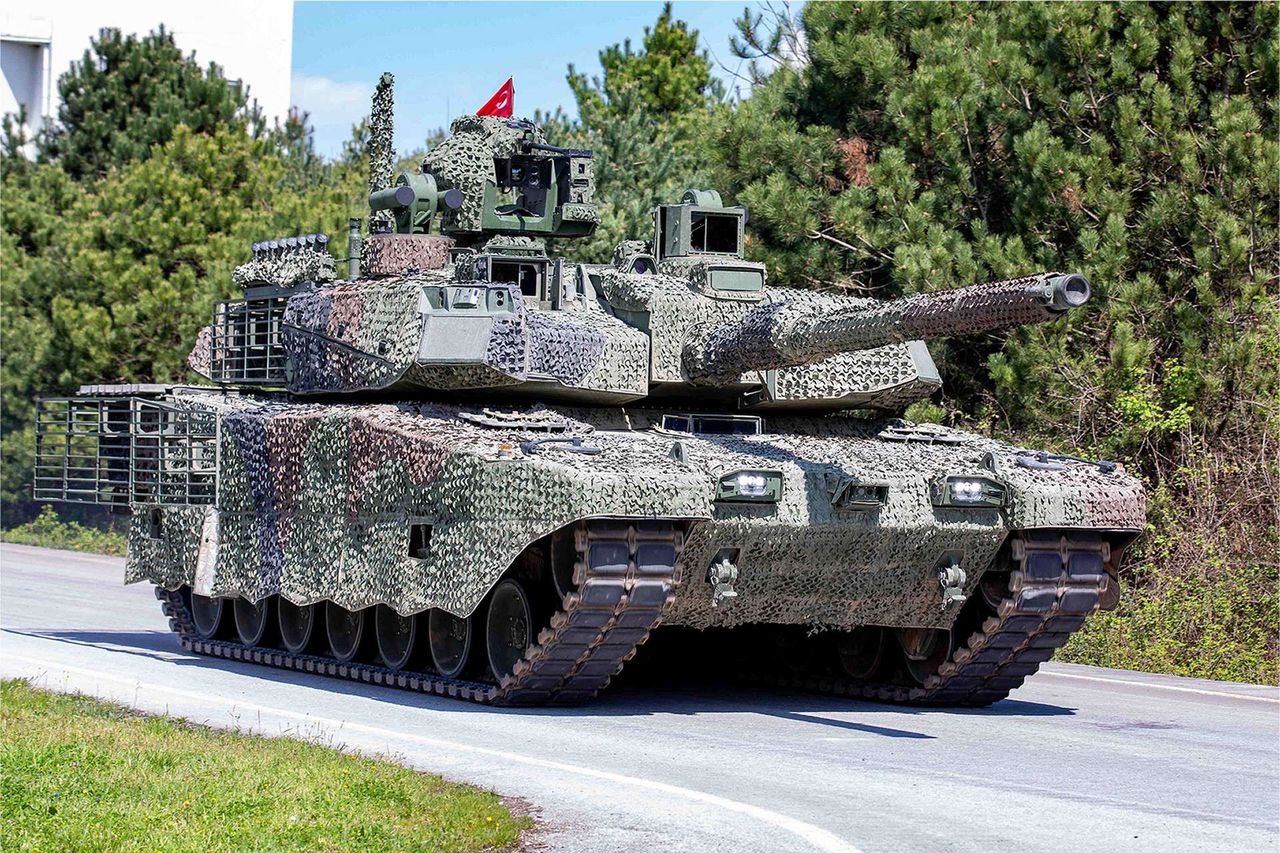 The Turkish tank Altay built in collaboration with South Korea