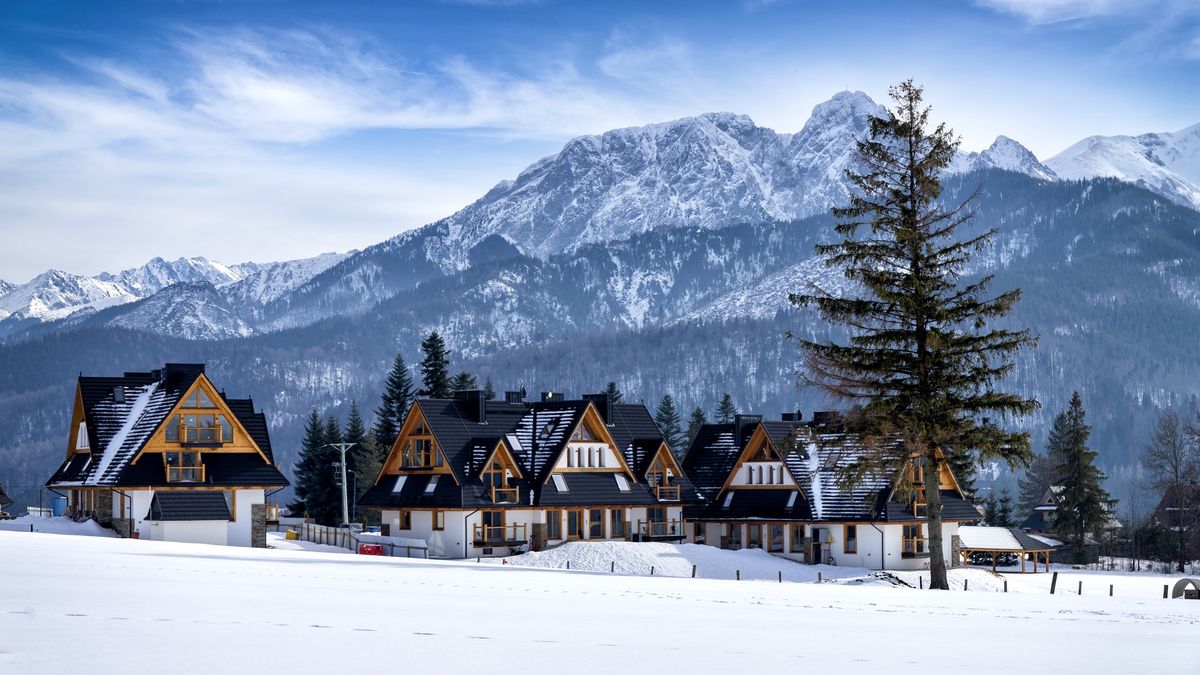 Wieś Kościelisko w Tatrach