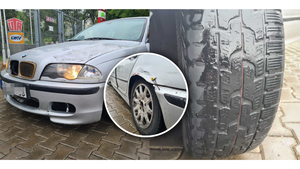 BMW zostało odholowane na parking