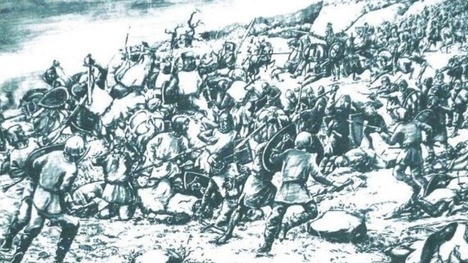 Bitwa pod Cedynią na rysunku L. Piesickiego