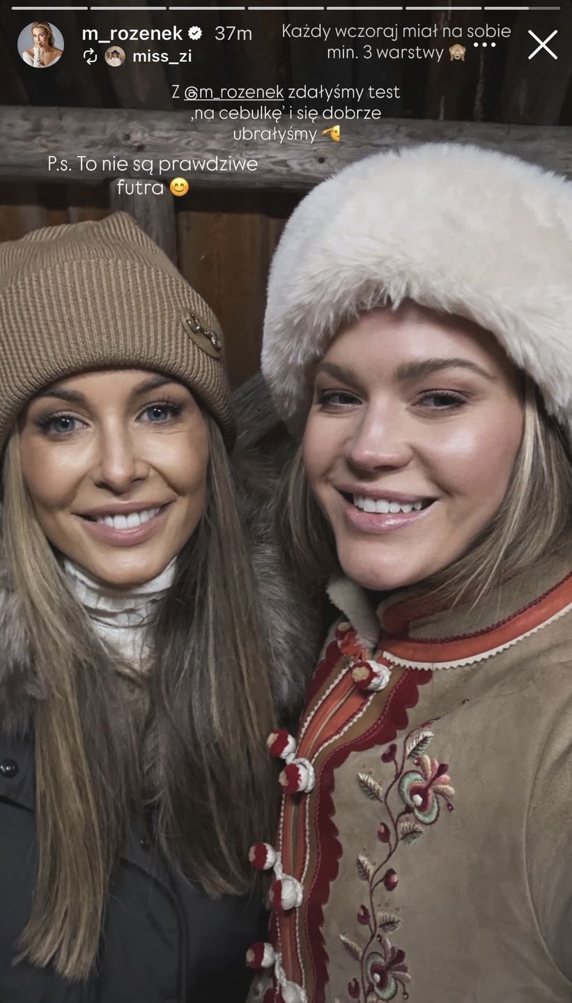Małgorzata Rozenek-Majdan i Zosia Ślotała w Zakopanem