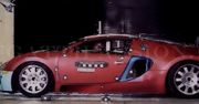 Bugatti Veyron - unikalne zdjęcia z crash testu [wideo]