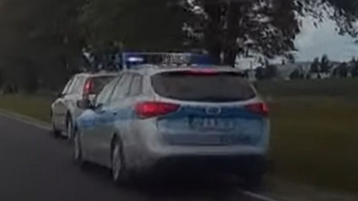 Radiowóz dogonił kierowcę