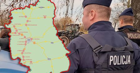 Poważne utrudnienia na drogach krajowych i ekspresowych w woj. lubelskim. Gdzie we wtorek będą protestować rolnicy? [MAPA]
